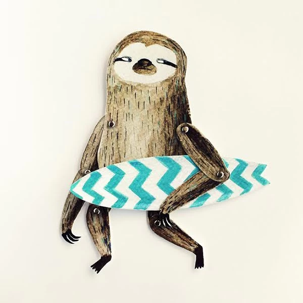 Surfing Sloth