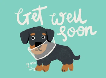 Get Well Soon - Dog