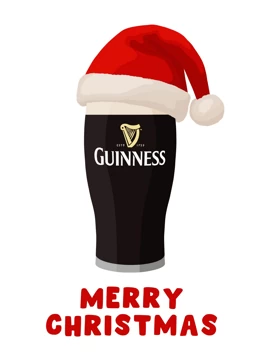 Merry Christmas - Guinness Pint