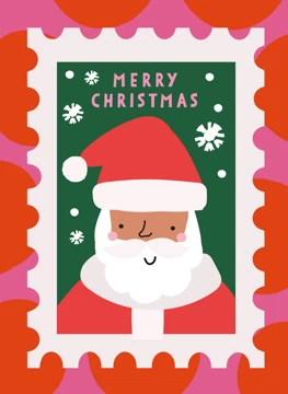 Merry Christmas Santa Portrait