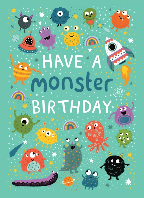 Have a Monster Birthday - Space Aliens