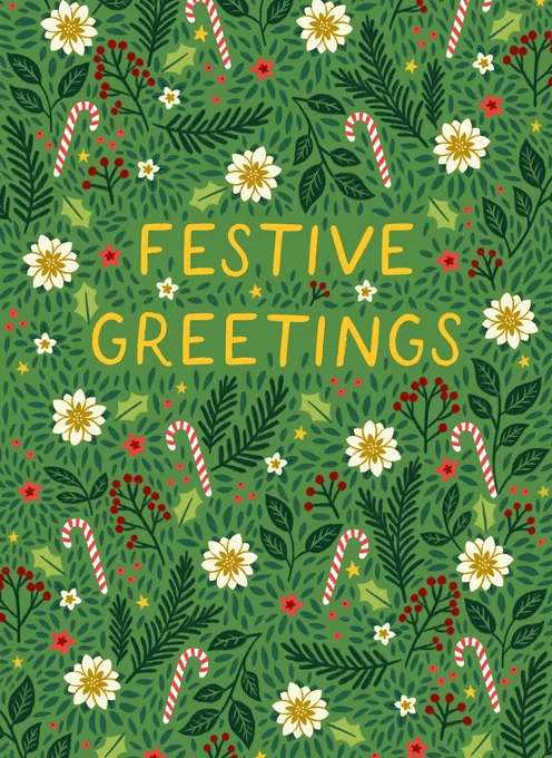 Festive Greetings - Floral