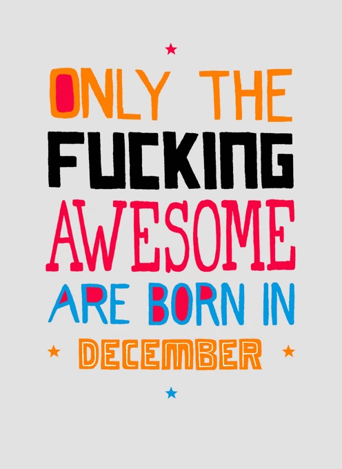Only the F**cking Awesome - December