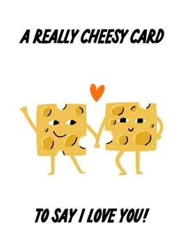 A Cheesy Pun Card
