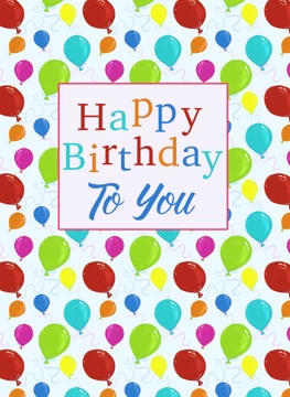 Happy Birthday Party Balloons
