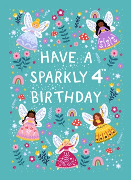 Have a Sparkly 4th Birthday - Fairies