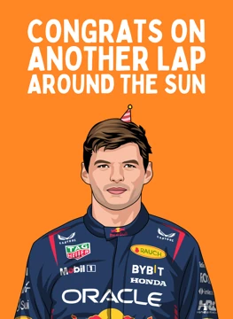 Another Lap Around the Sun - Max F1 Card