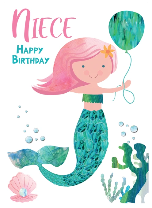 Niece - Happy Birthday Mermaid