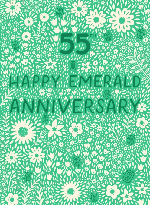 Happy 55th Emerald Wedding Anniversary