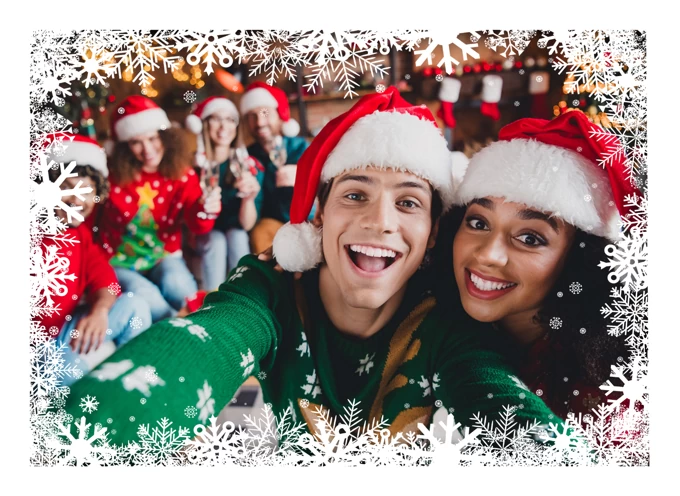 Christmas Snow Photo Frame