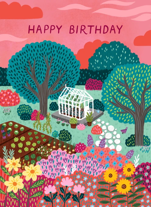 Happy Birthday Garden Greenhouse