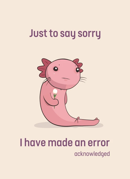 Just to Say Sorry