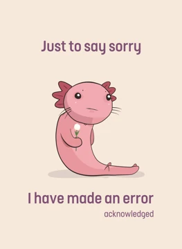 Just to Say Sorry