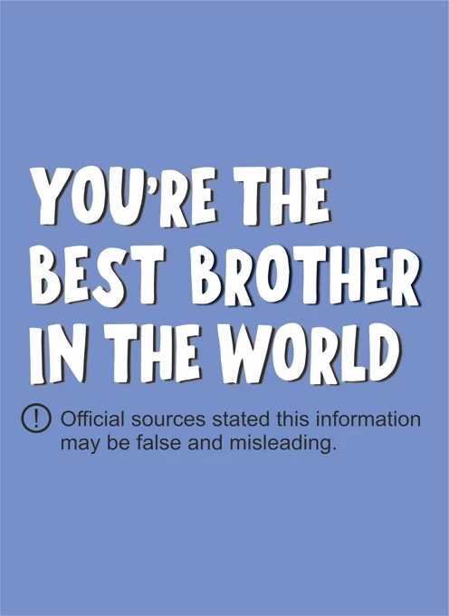 Best Brother In The World