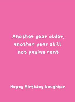 Another Year Not Paying Rent