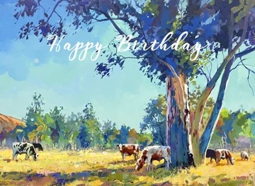 Cattle under the Gumtree