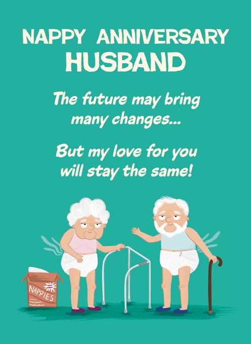 Nappy Anniversary Husband