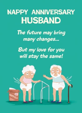 Nappy Anniversary Husband