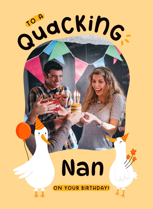 To A Quacking Birthday - Yellow