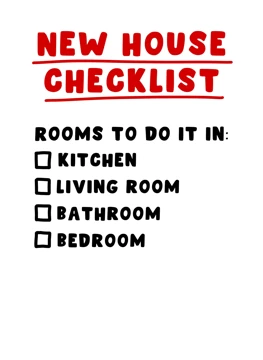 New House Checklist