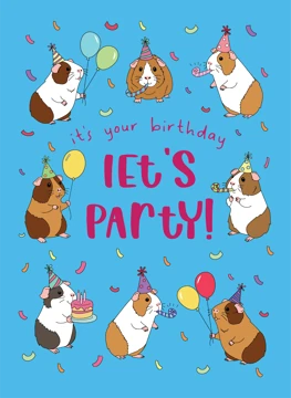 Let's Party! Birthday Guinea Pigs