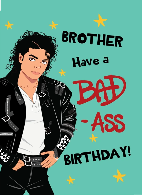 Michael Jackson Brother Birthday Card