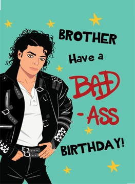 Michael Jackson Brother Birthday Card
