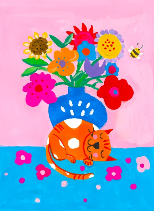 Floral Cat Bouquet
