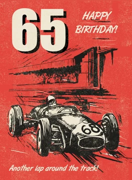 65th Birthday Racing car