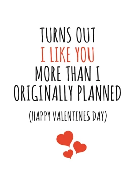 More Than Originally Planned