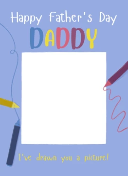Happy Father's Day Daddy - Drawing Card