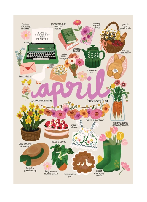 April Bucket List