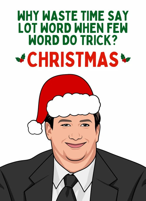 Few Word Do Trick? Christmas - Kevin Malone The Office