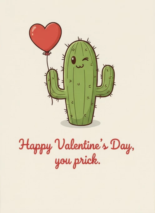 Happy Valentine's Day, you prick.