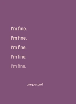 I'm fine. I'm fine. Are you sure?
