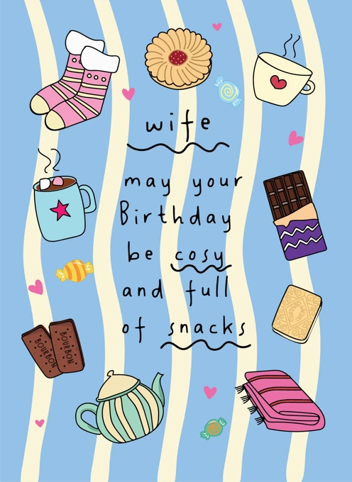 Cosy Birthday Wishes for Wife