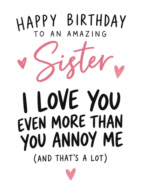 Happy Birthday to an Amazing Sister