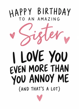 Happy Birthday to an Amazing Sister