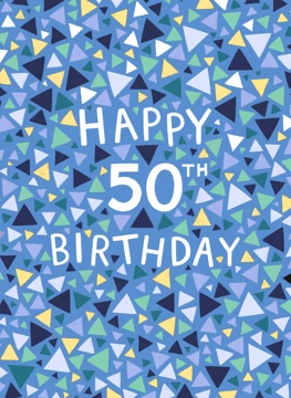 Geometric Happy 50th Birthday