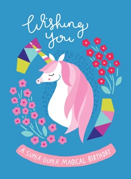 Unicorn Magical Birthday Card