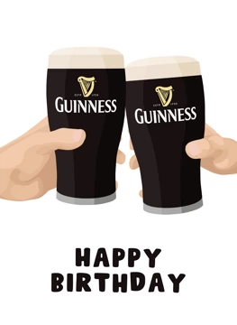 Happy Birthday Guinness Toast