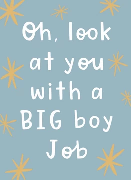 New Job For Him