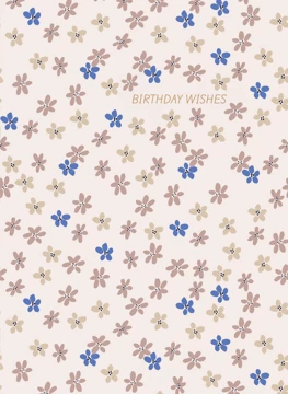 Birthday Wishes Ditsy Floral Delight