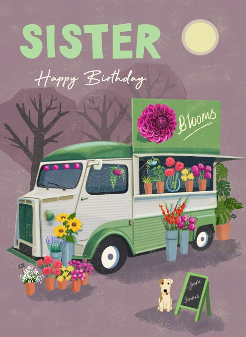 Sister Happy Birthday Blooms