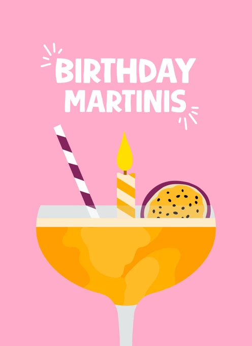 Birthday Martinis