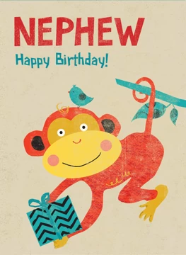 Nephew Happy Birthday Monkey