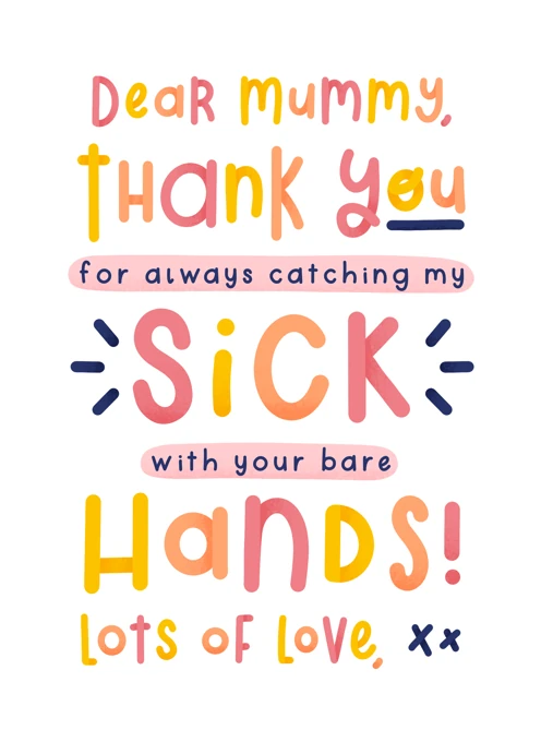 Catching my Sick - Mother's Day from the Baby