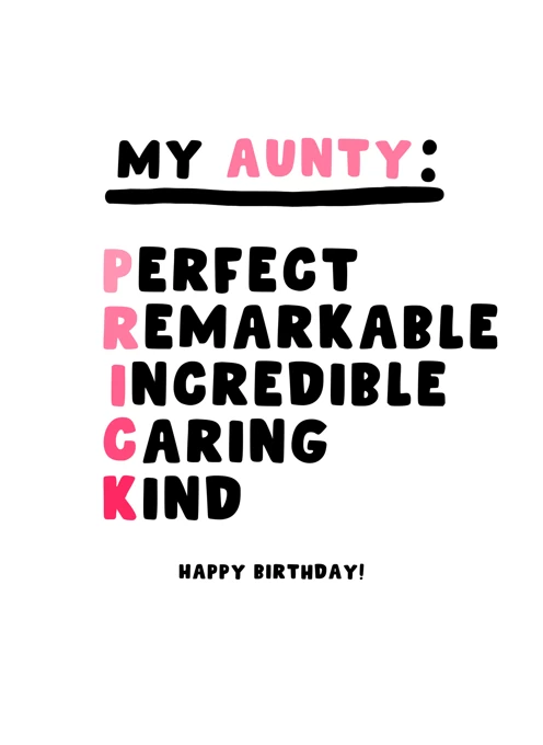 My Aunty - PRICK