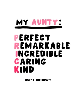My Aunty - PRICK