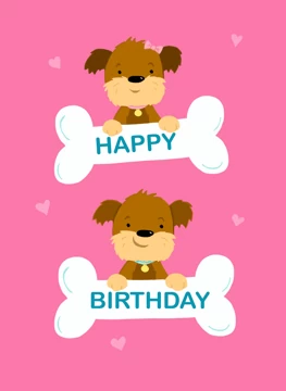 Happy Birthday Cute Dogs